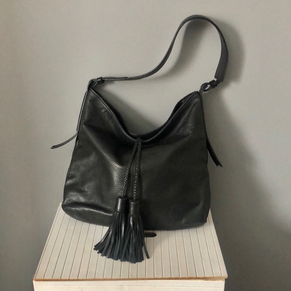 Leather Purse with Tassels